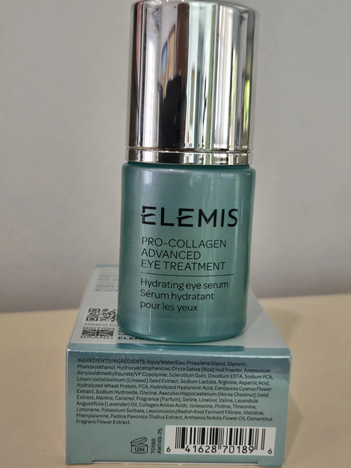 ELEMIS Pro Collagen Advanced Eye Treatment, ELEMIS Eye Serum 15ml, Pro Collagen Eye Treatment, ELEMIS Anti Aging Eye Serum, ELEMIS Eye Serum 0.5 oz, ELEMIS Pro Collagen, Hydrating Eye Serum, Anti Wrinkle Eye Serum, Eye Treatment for Fine Lines, Luxury Skincare