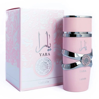 Lattafa Yara Pink, Yara Pink perfume, Lattafa Yara perfume, Yara EDP 100ml, Lattafa perfume for women, women's vanilla perfume, musk perfume for women, floral gourmand perfume, sweet women's fragrance, Lattafa Yara 100ml, Yara Eau de Parfum