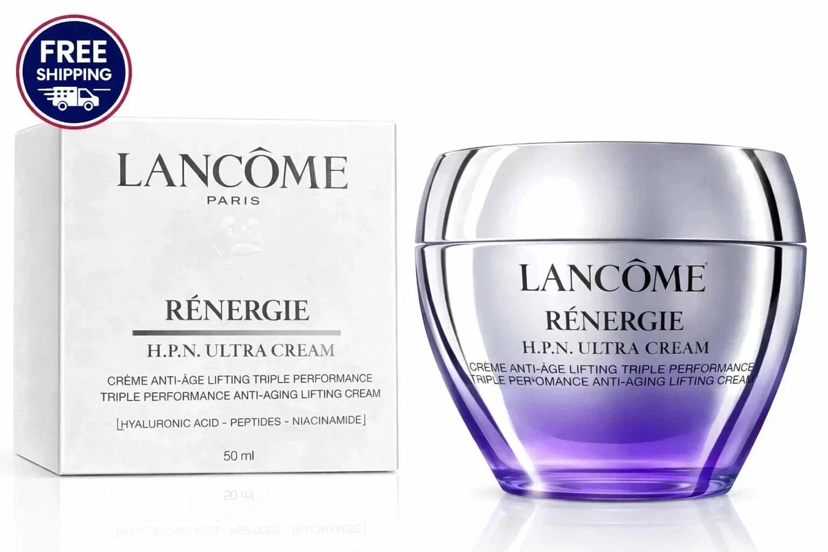 Lancome Renergie HPN Cream, Lancome Renergie HPN 300 Peptide Cream, Lancome Anti Aging Cream, Lancome Face Cream, Renergie HPN 50ml, Lancome 1.69 oz Cream, Peptide Face Cream, Hyaluronic Acid Face Cream, Niacinamide Cream, Luxury Skincare, Anti Aging Moisturizer