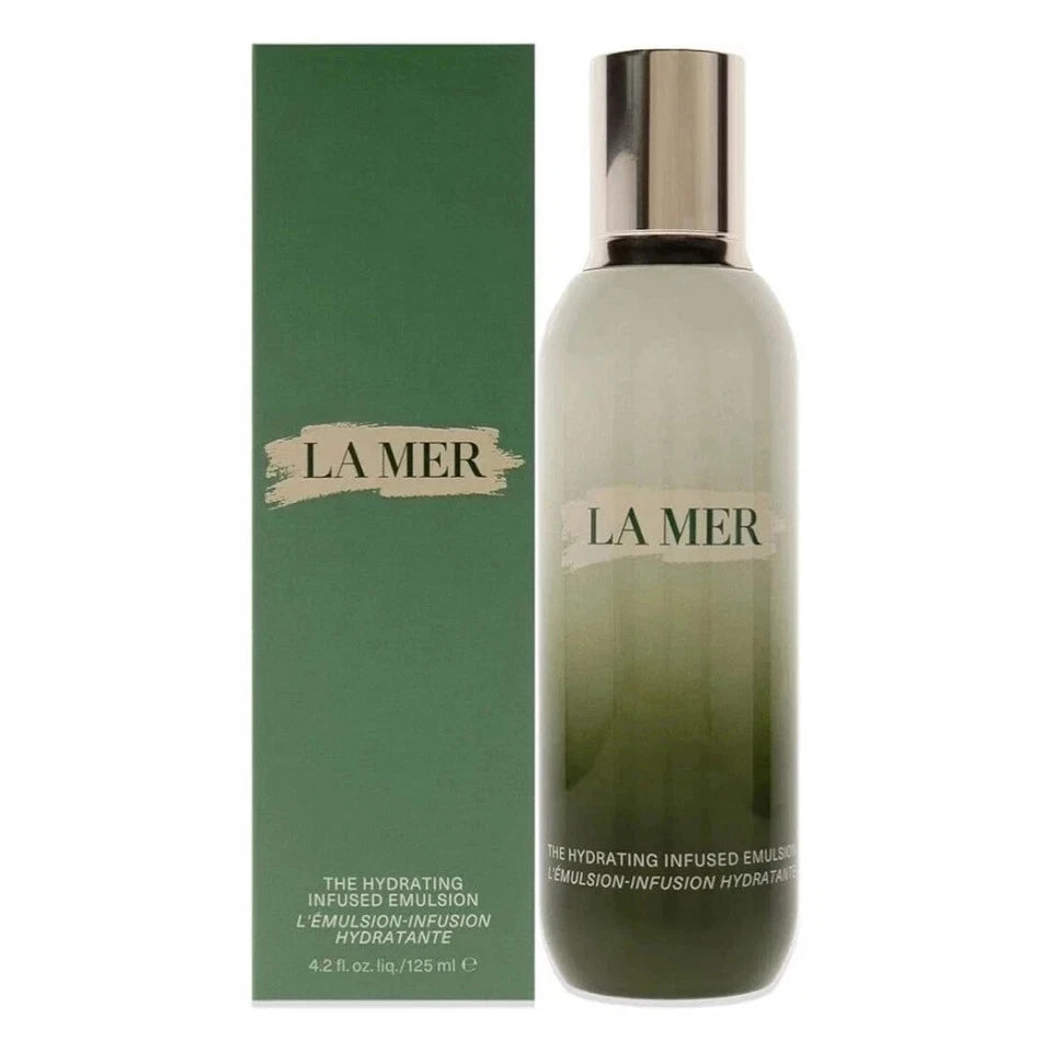 La Mer Hydrating Infused Emulsion, La Mer moisturizer, La Mer face moisturizer, La Mer 125ml, La Mer 4.2 oz, luxury facial moisturizer, hydrating emulsion, La Mer skincare, Miracle Broth moisturizer, luxury skincare