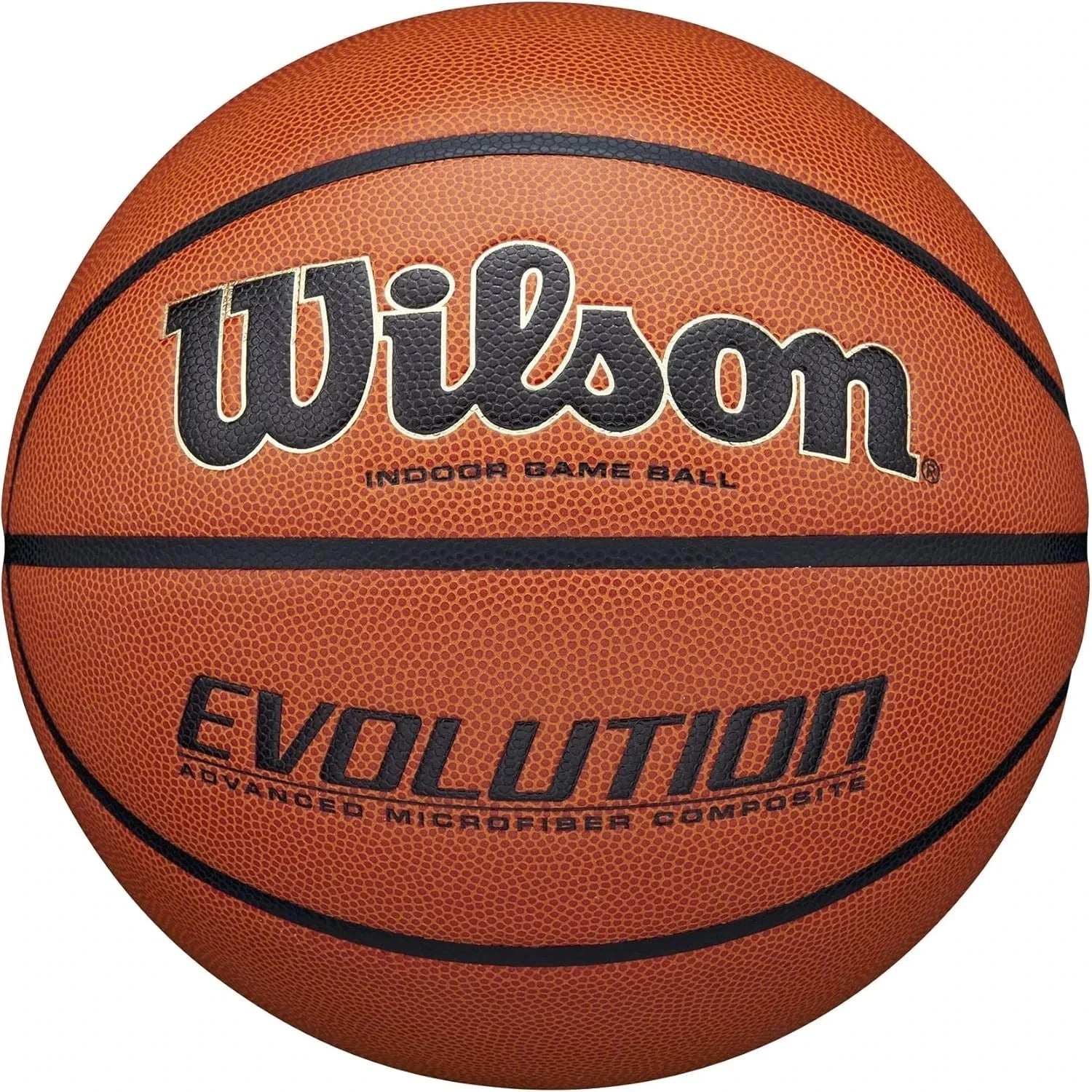Wilson Evolution Basketball 29.5" Official Indoor Game Ball – Orange