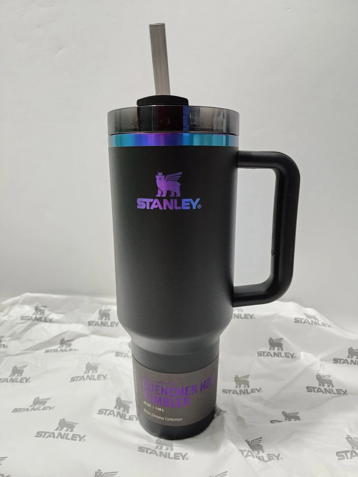Stanley Black Chroma Tumbler, Stanley Quencher 40 OZ, Stanley H2.0 FlowState Tumbler, Stanley 40 OZ Tumbler, Black Chroma Quencher, Stanley Insulated Tumbler, Stanley Stainless Steel Tumbler, FlowState Tumbler, Stanley Travel Tumbler, Reusable Water Tumbler, 40 OZ Water Tumbler, Vacuum Insulated Tumbler, Stainless Steel Travel Cup, Stanley Quencher Cup, Black Stanley Tumbler, Large Insulated Tumbler, Stanley Hydration Tumbler, Cup Holder Compatible Tumbler, BPA Free Tumbler, Dishwasher Safe Tumbler