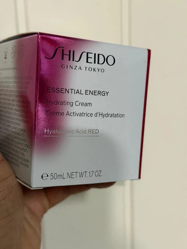 Shiseido Essential Energy Hydrating Cream, Shiseido moisturizer, Shiseido face cream, Essential Energy Cream 50ml, Hyaluronic Acid moisturizer, Shiseido skincare, hydrating face cream, Japanese skincare, luxury moisturizer