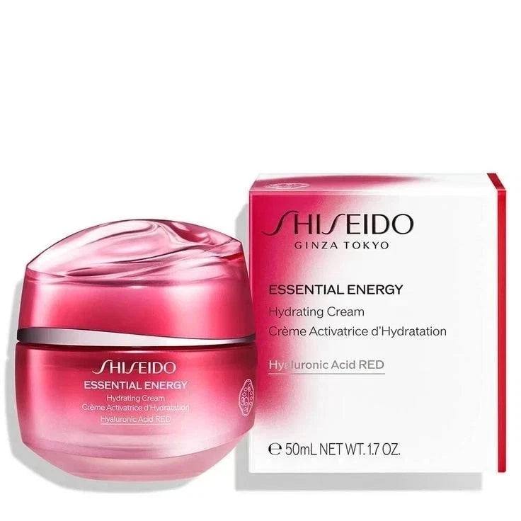 Shiseido Essential Energy Hydrating Cream, Shiseido moisturizer, Shiseido face cream, Essential Energy Cream 50ml, Hyaluronic Acid moisturizer, Shiseido skincare, hydrating face cream, Japanese skincare, luxury moisturizer