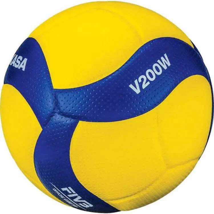 Mikasa V200W volleyball, Mikasa V200W 2019, FIVB match volleyball, Size 5 volleyball, indoor volleyball, yellow blue volleyball, professional volleyball, volleyball match ball, Mikasa match ball, volleyball training ball