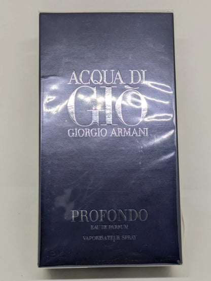 Giorgio Armani Acqua di Gio Profondo, Acqua di Gio Profondo EDP, Acqua di Gio Profondo 125ml, Acqua di Gio Profondo 4.2 oz, Giorgio Armani men's perfume, Armani men's fragrance, Acqua di Gio Profondo old formula, old formula perfume, men's Eau de Parfum, aquatic men's fragrance, fresh men's perfume, aromatic men's fragrance, designer perfume for men, Giorgio Armani EDP