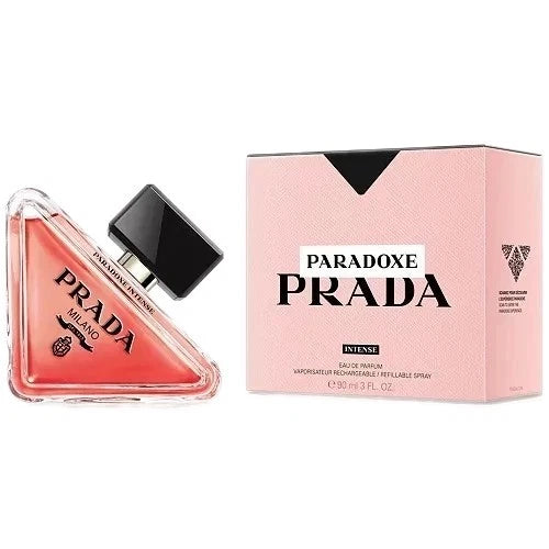 Discover Prada Paradoxe Intense Eau de Parfum for Women, a sophisticated and captivating fragrance designed for the modern woman. This intense floral amber fragrance combines elegant floral notes with a warm, sensual character, creating a luxurious scent perfect for special occasions, evenings, and everyday wear.