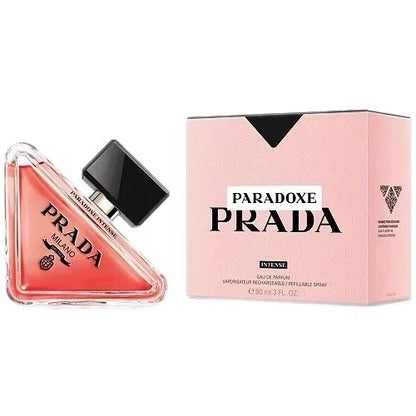 Discover Prada Paradoxe Intense Eau de Parfum for Women, a sophisticated and captivating fragrance designed for the modern woman. This intense floral amber fragrance combines elegant floral notes with a warm, sensual character, creating a luxurious scent perfect for special occasions, evenings, and everyday wear.